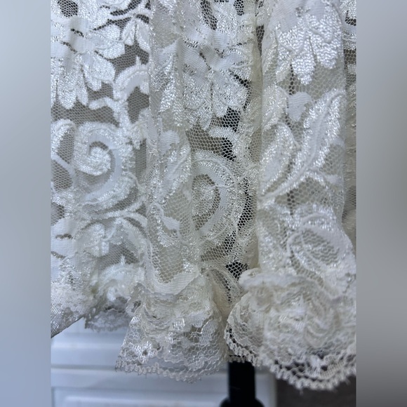 Private Luxuries Vintage Babydoll Lace Mini Dress size Large - Picture 4 of 10